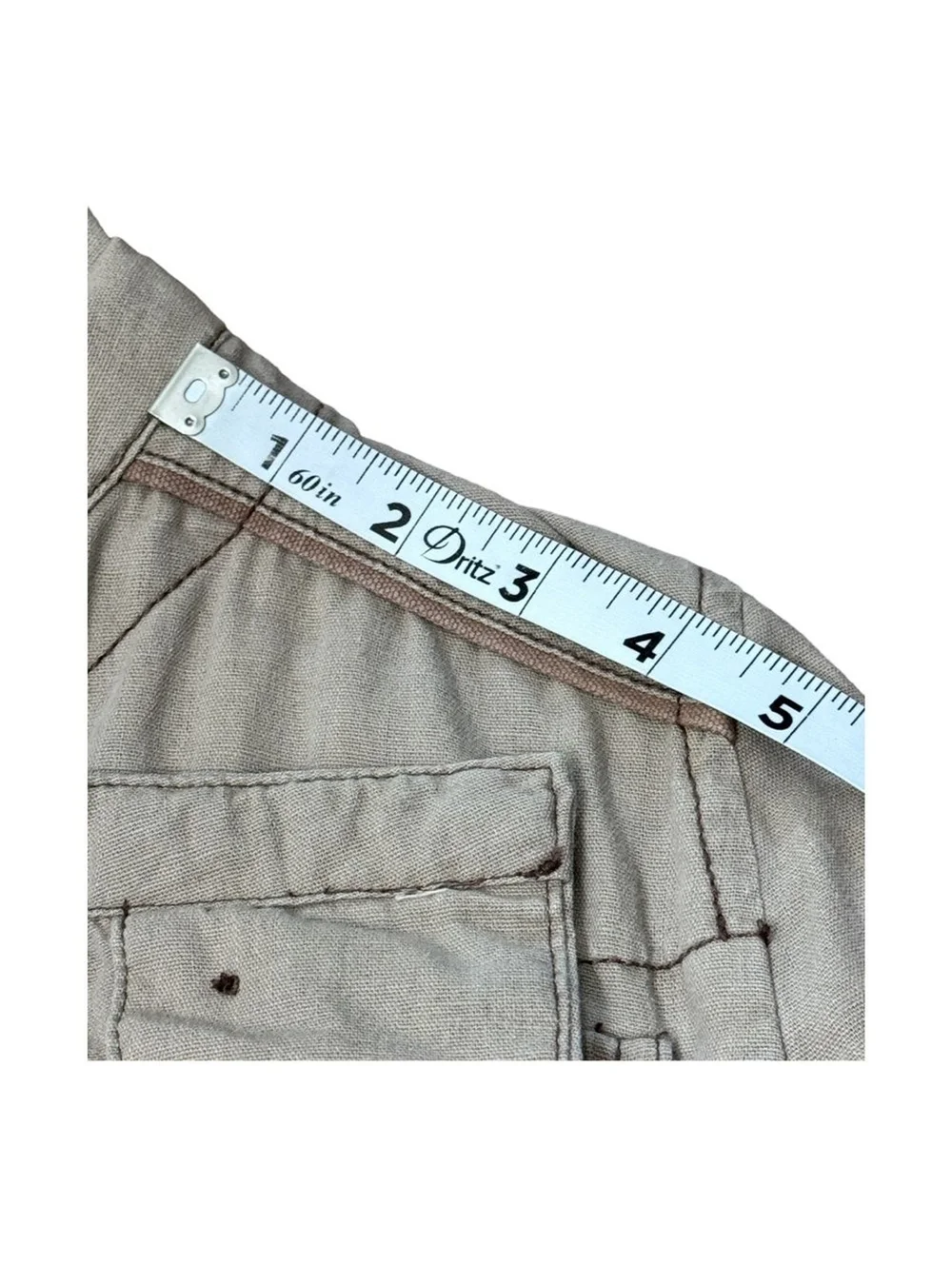 Maurices Khaki Button Linen Blend Jacket Cinch Waist Plus Size Women’s Size 1X